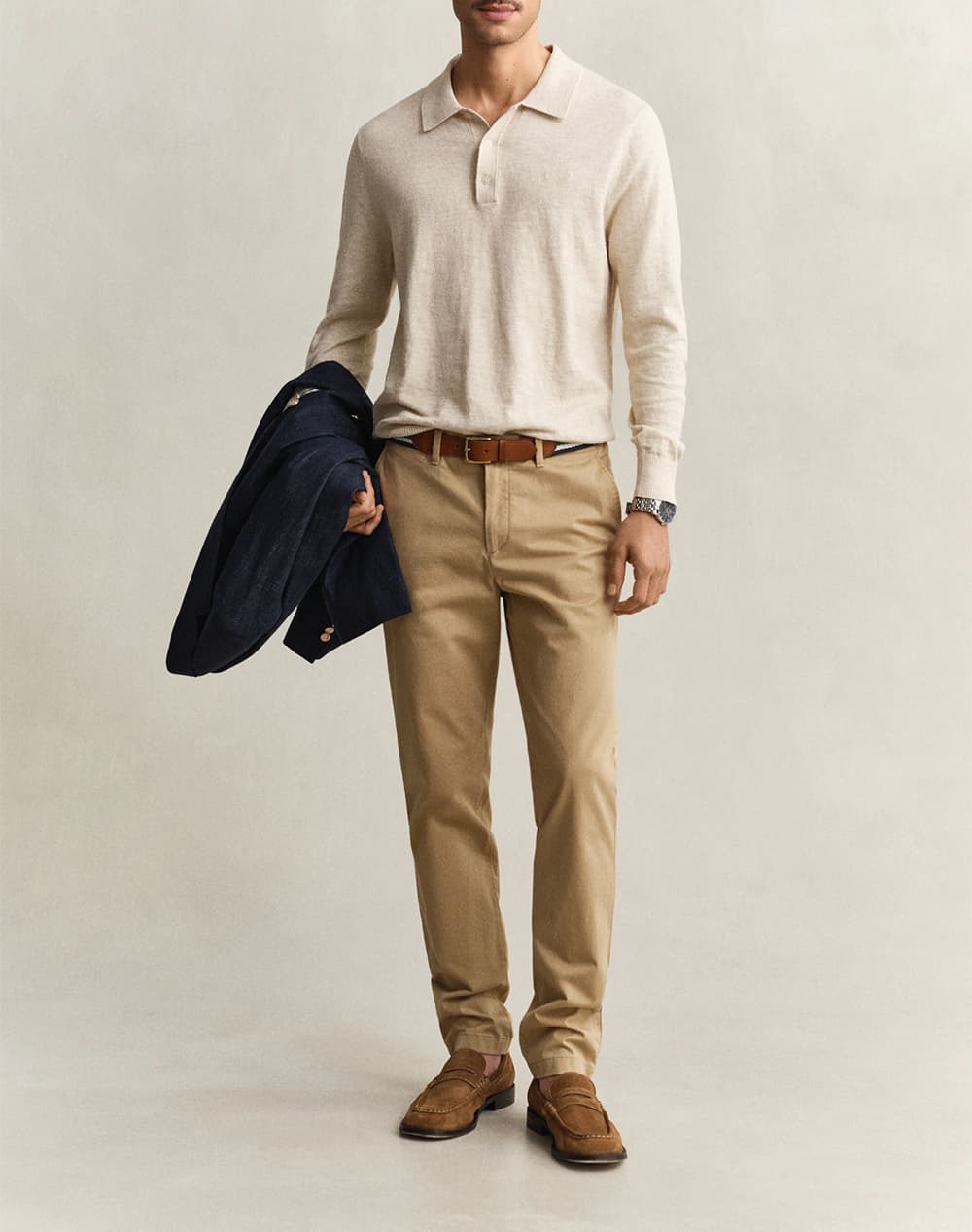 Men's Chino Pants Gant Beige