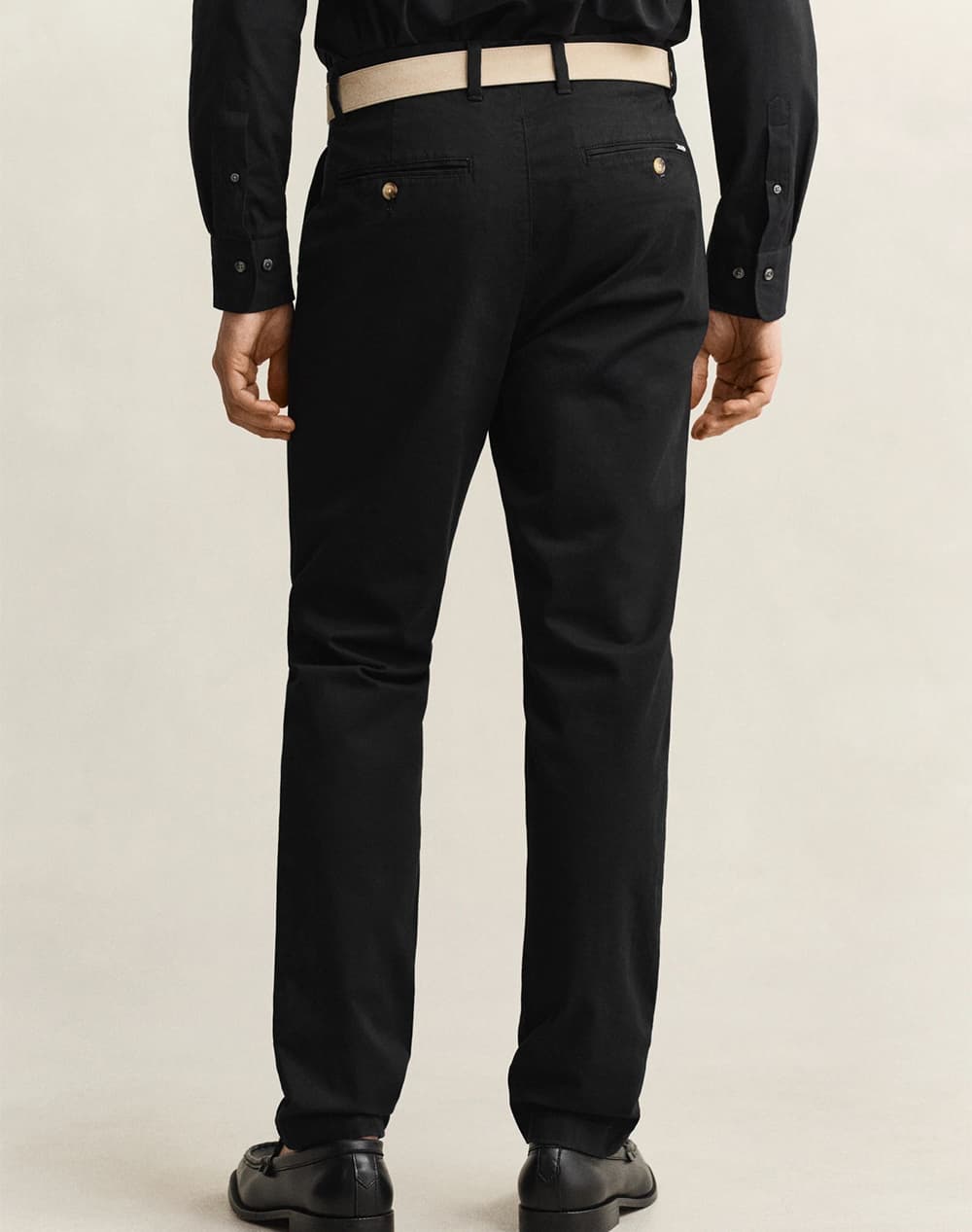Men's Chino Pants Gant Black