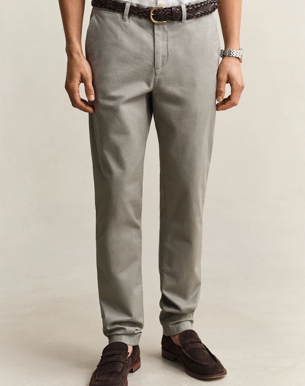 Men's Chino Pants Gant Gray