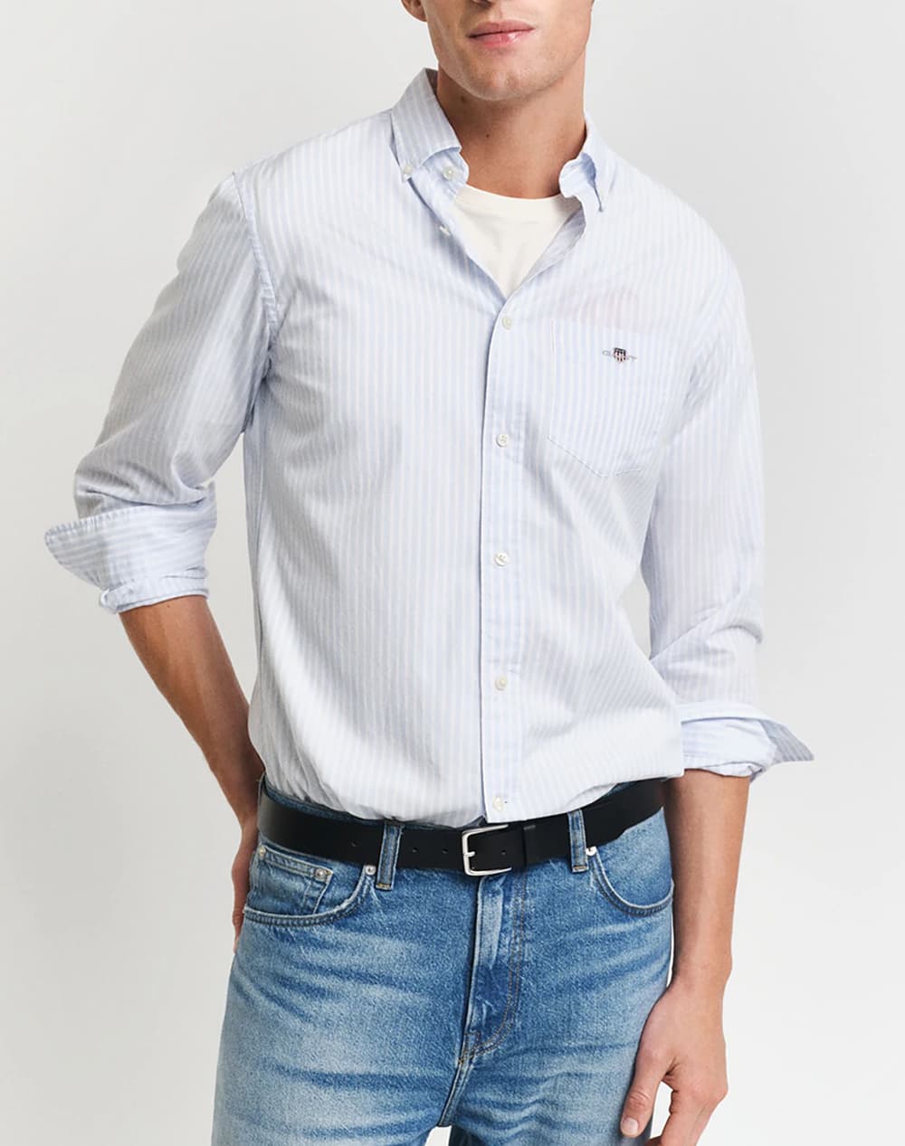 Men's Shirts Gant Blue