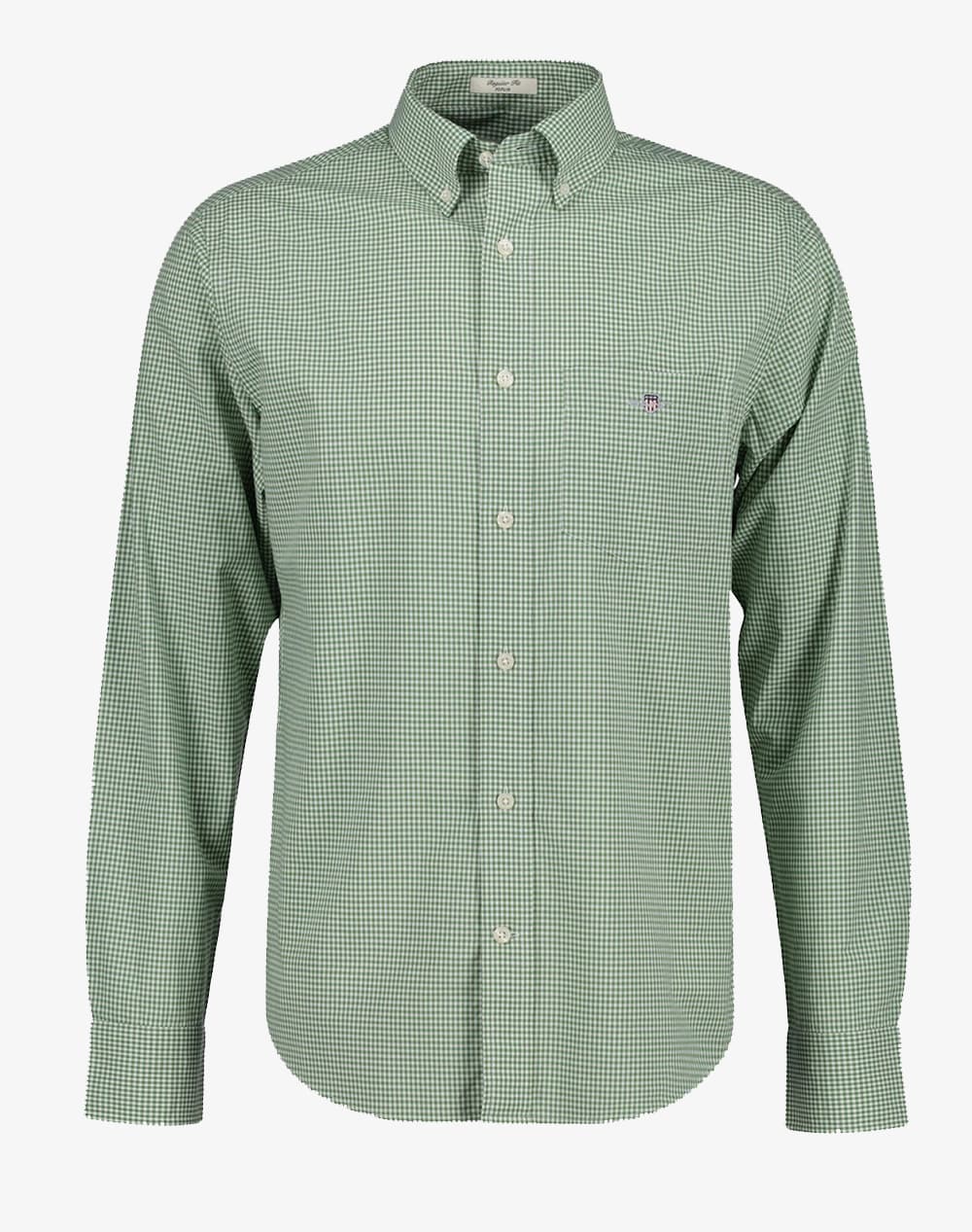 GANT ΥΠΟΚΑΜΙΣΟ ΜΜ REG CLASSIC POPLIN GINGHAM SHIRT 3G3000150-354 Green