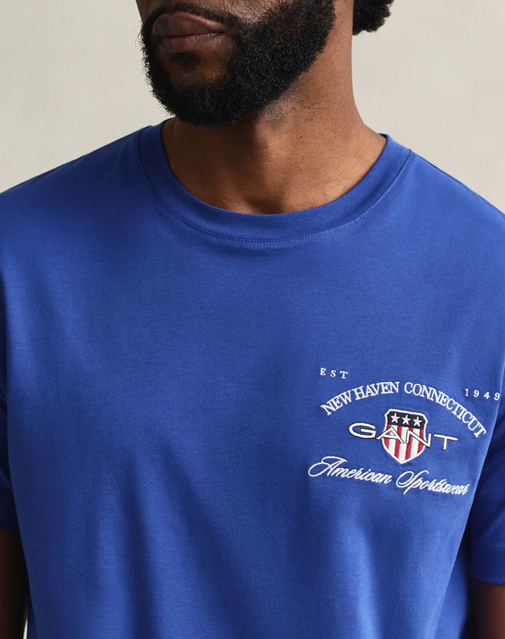 Men's T-Shirts Gant Blue