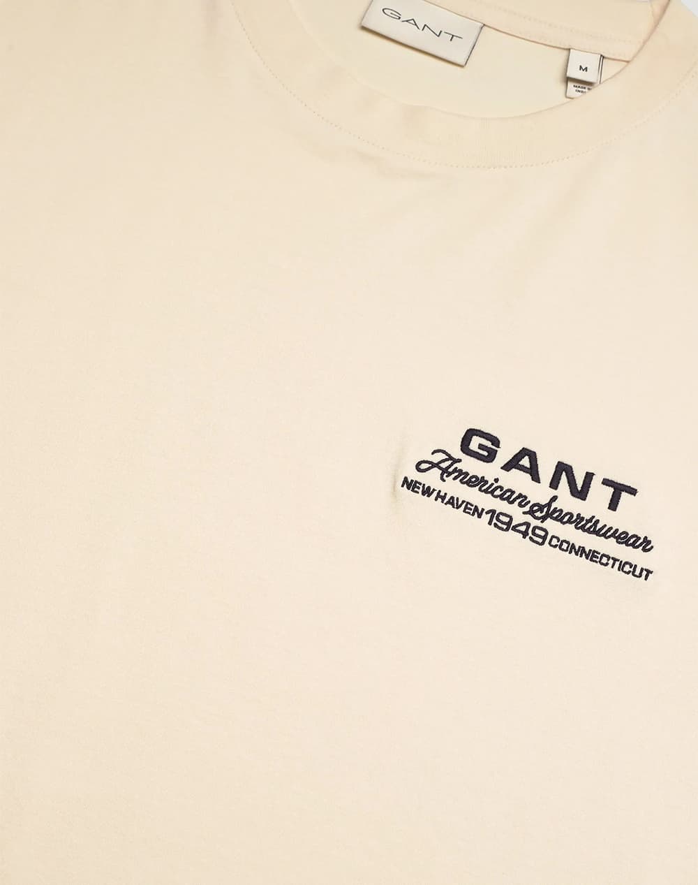 Men's T-Shirts Gant Ecru