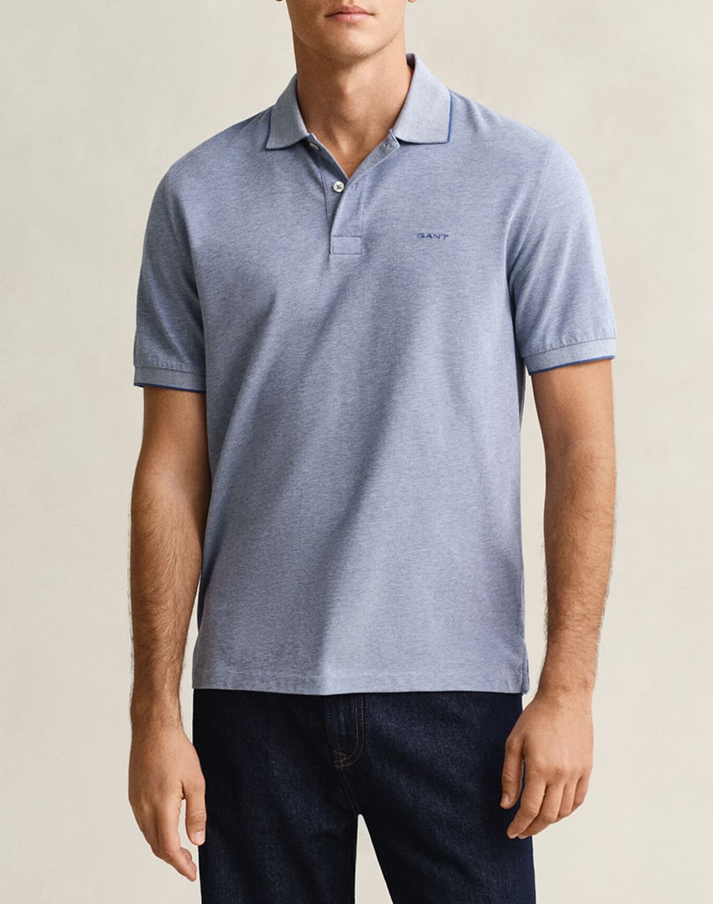 Men's Polo Shirts Gant Blue