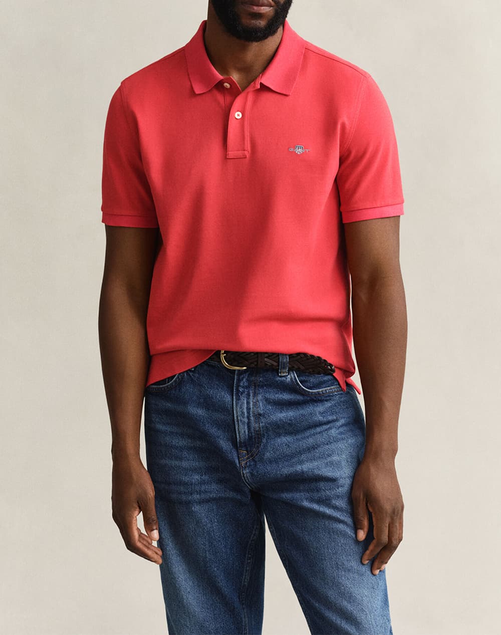 Men's Polo Shirts Gant Red
