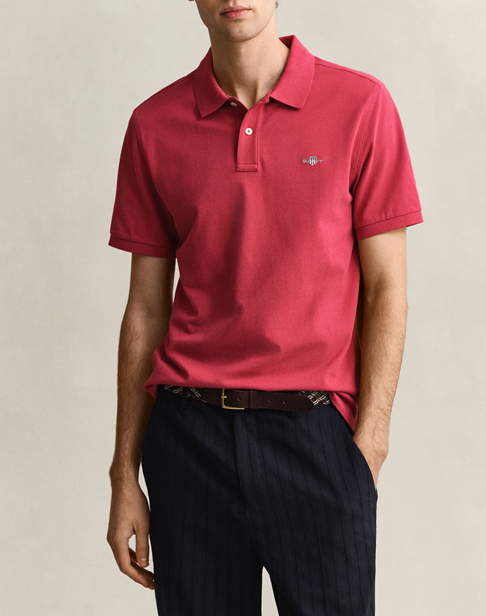 Men's Polo Shirts Gant Red