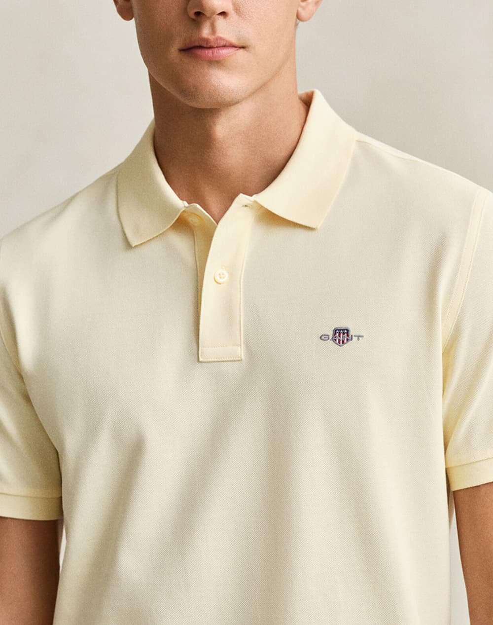 Men's Polo Shirts Gant Yellow