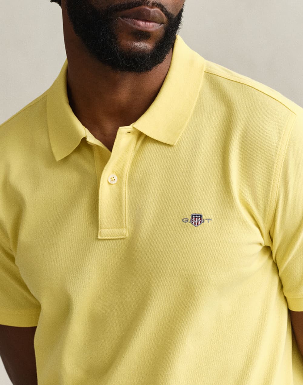 Men's Polo Shirts Gant Yellow