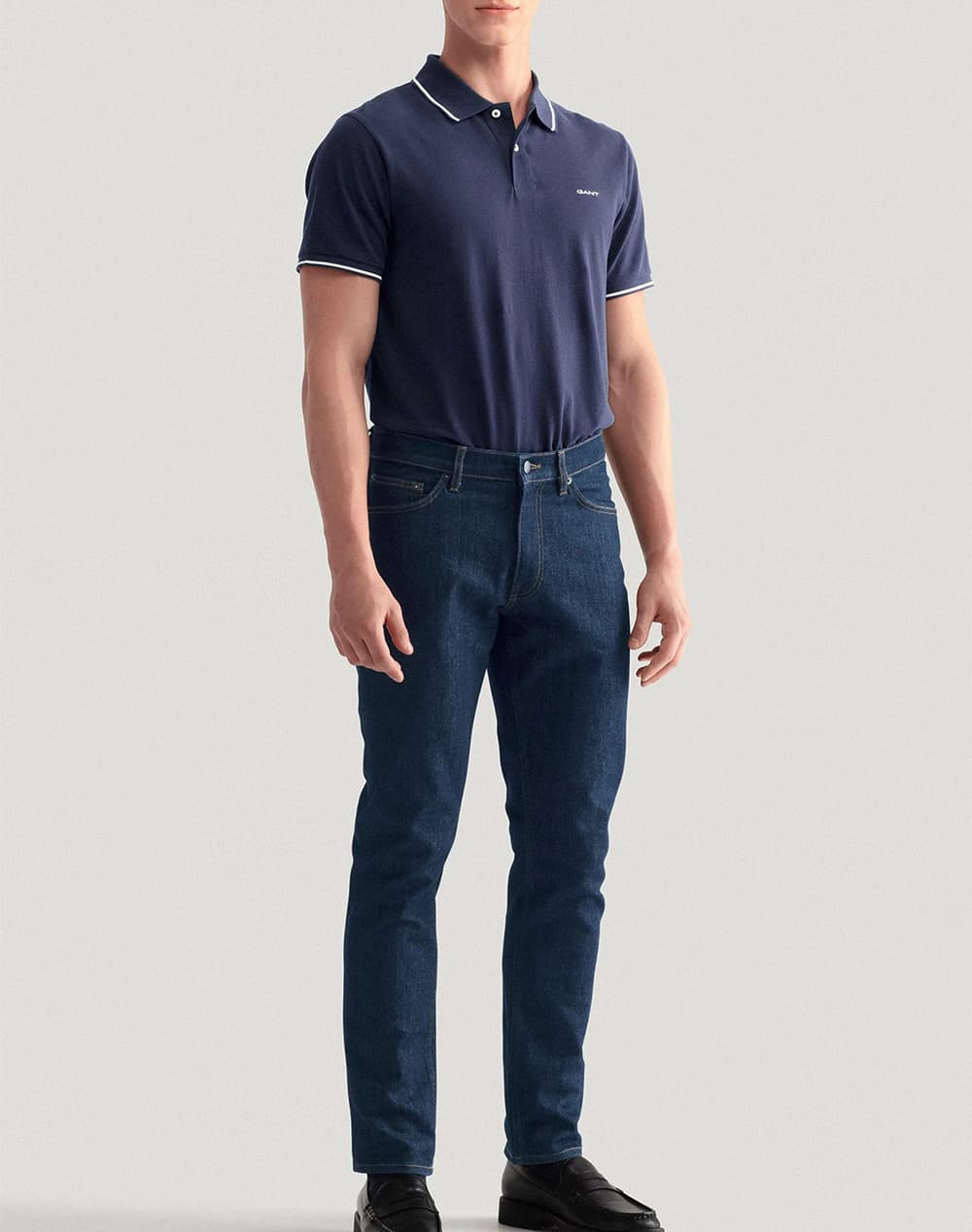 Men's Polo Shirts Gant Blue