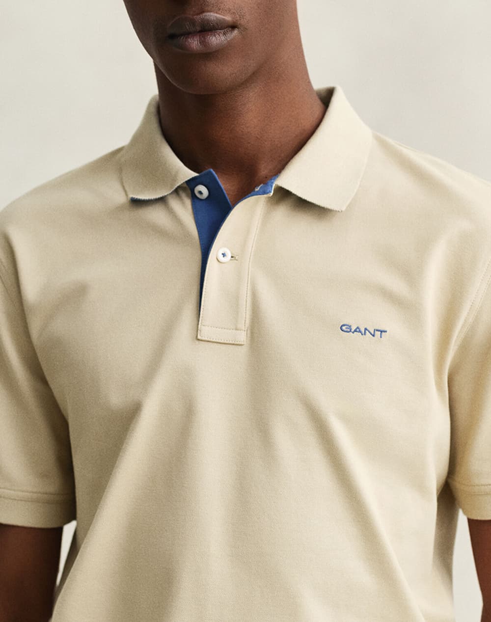Men's Polo Shirts Gant Beige