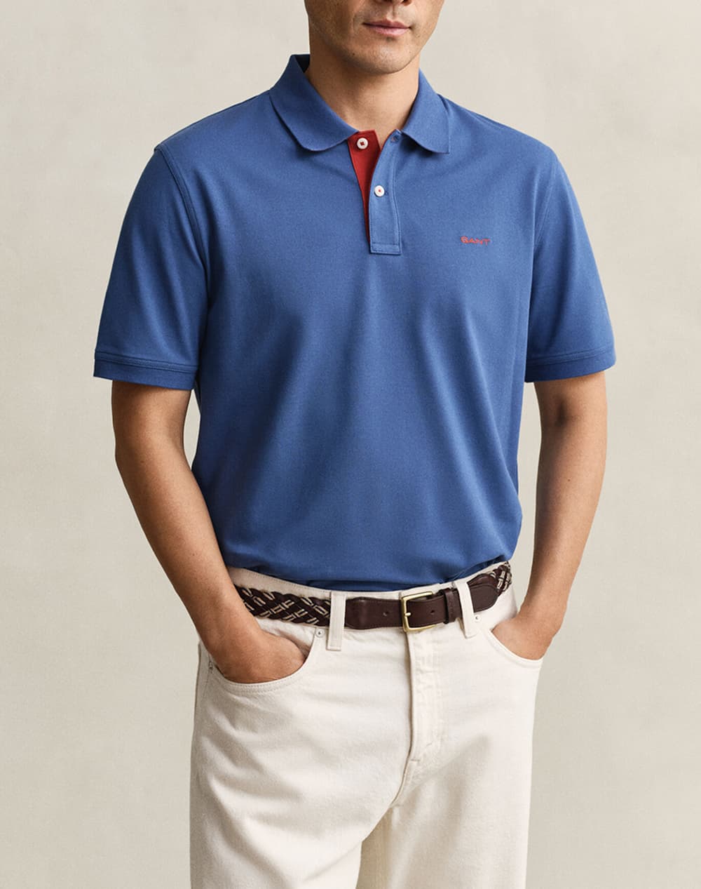 Men's Polo Shirts Gant Blue