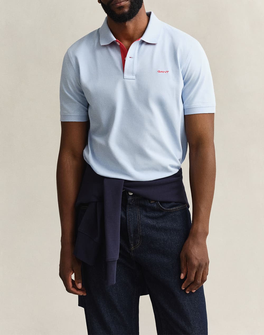 Men's Polo Shirts Gant Blue