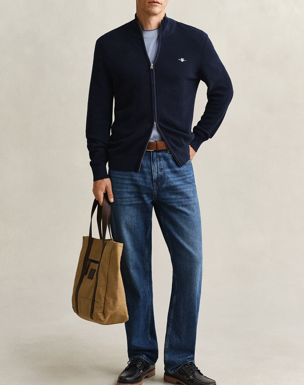 Men's Cardigans Gant Blue