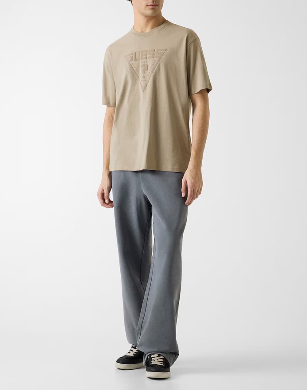 Men's T-Shirts Guess Beige