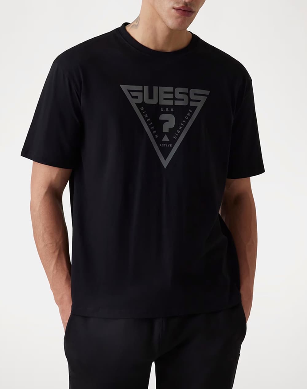 GUESS AZHA CN OVER T-SHIRT ΜΠΛΟΥΖΑ ΑΝΔΡΙΚΟ Z4BI02I3Z14-G9I0 Biege