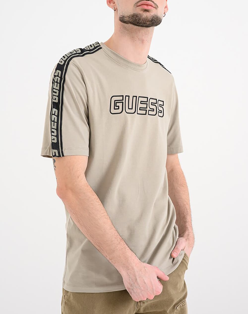 GUESS ARLO CN T-SHIRT ΜΠΛΟΥΖΑ ΑΝΔΡΙΚΟ Z4GI18J1314-JBLK Black