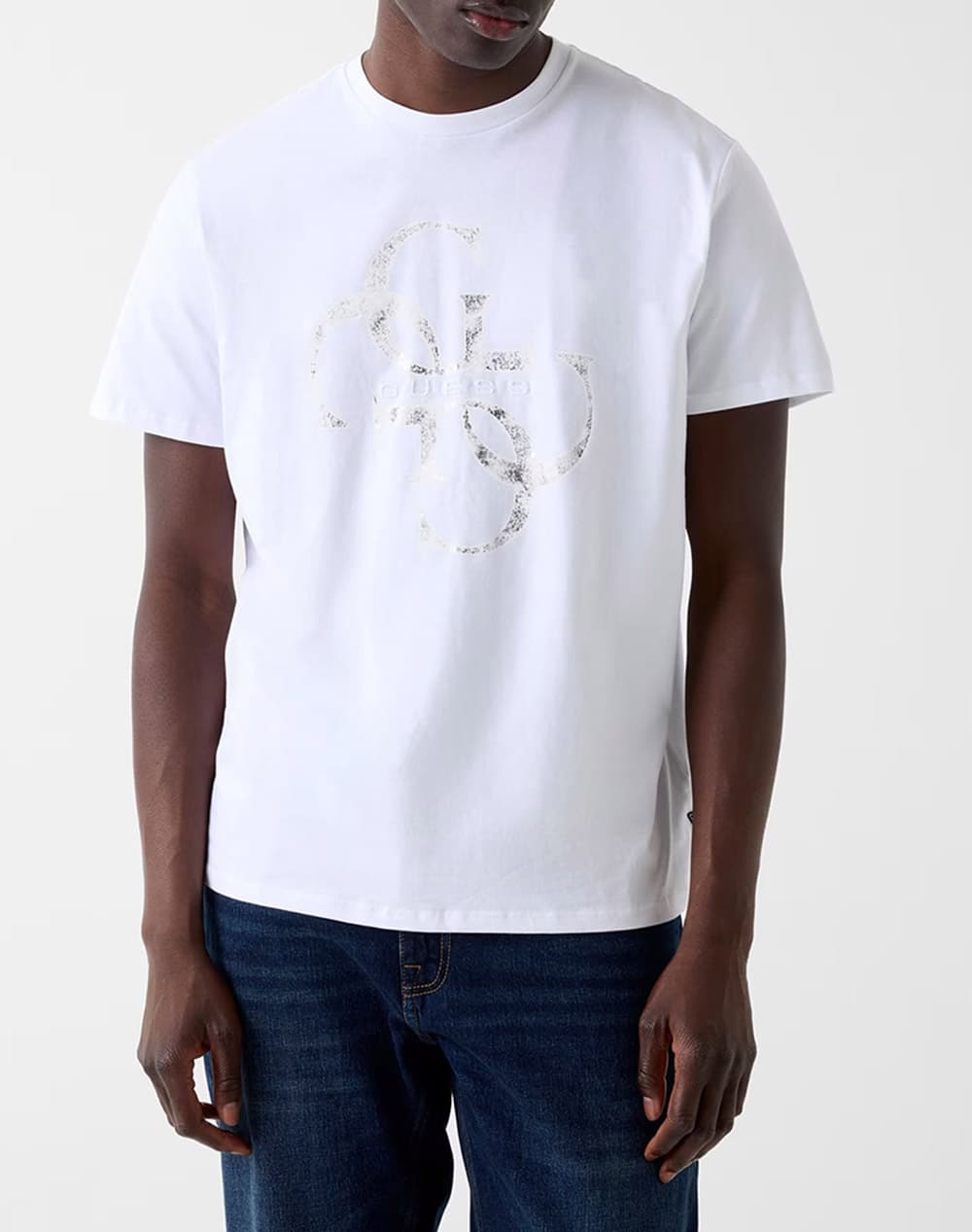 Men's T-Shirts Guess White