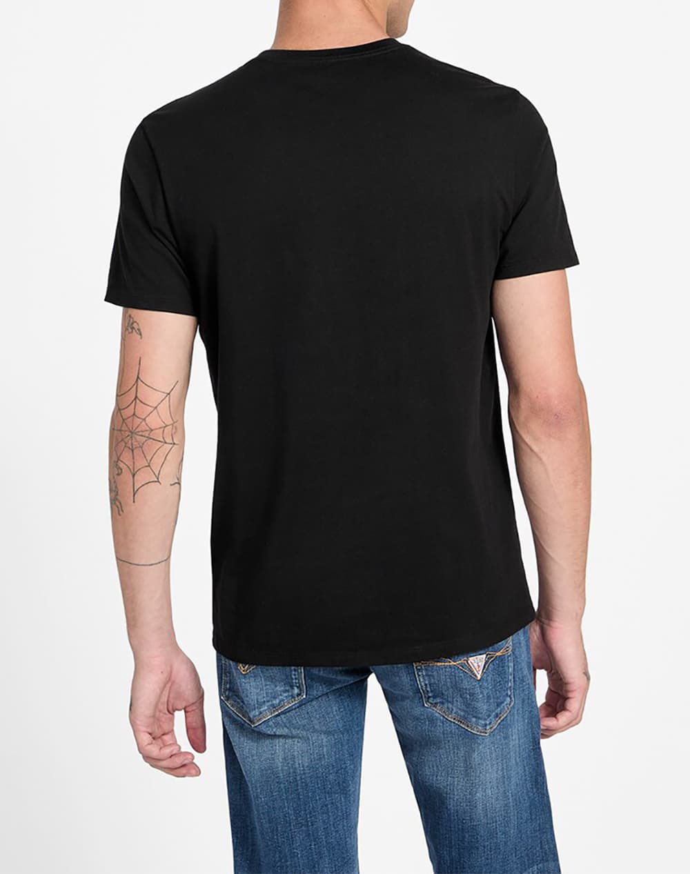 T-shirt με κοντά μανίκια Guess SS BSC PAINTED TRIANGLE TEE