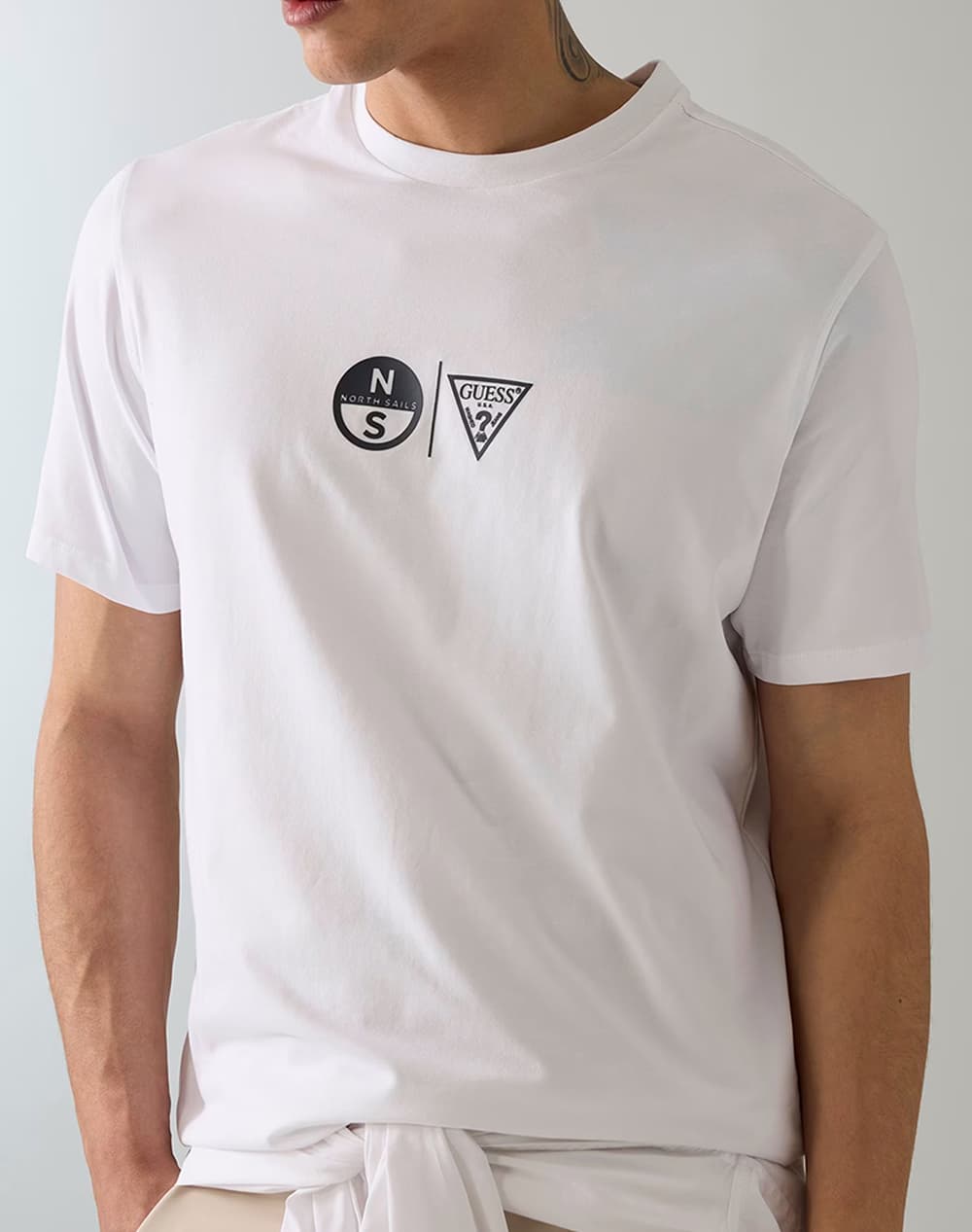 Men's T-Shirts Guess White