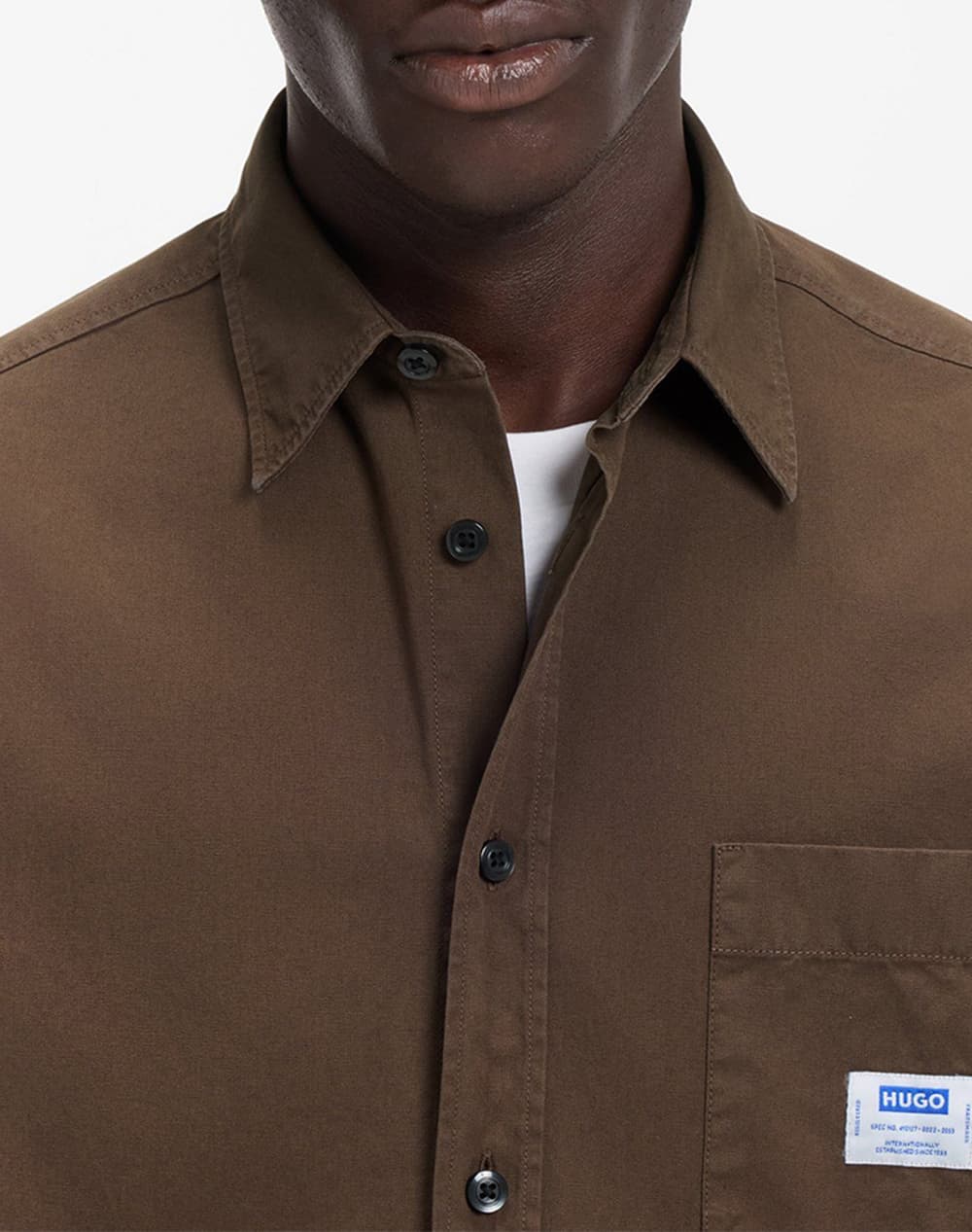 Men's Shirts Hugo Brown