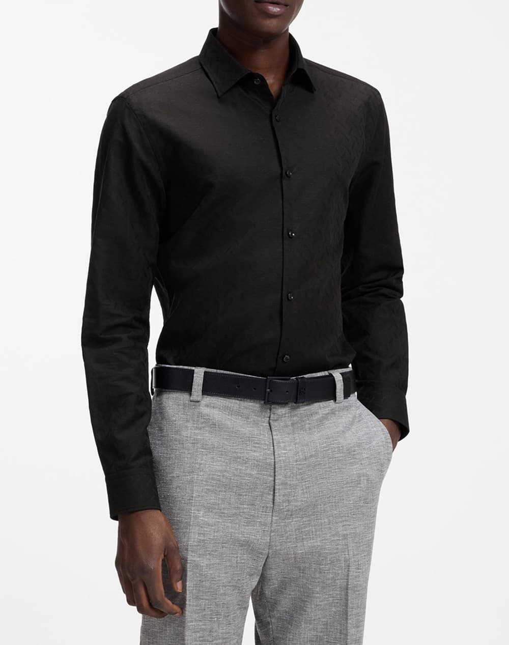 Men's Shirts Hugo Black