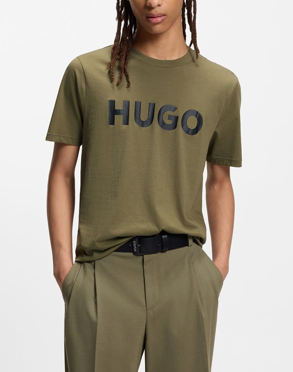 Men's T-Shirts Hugo Green