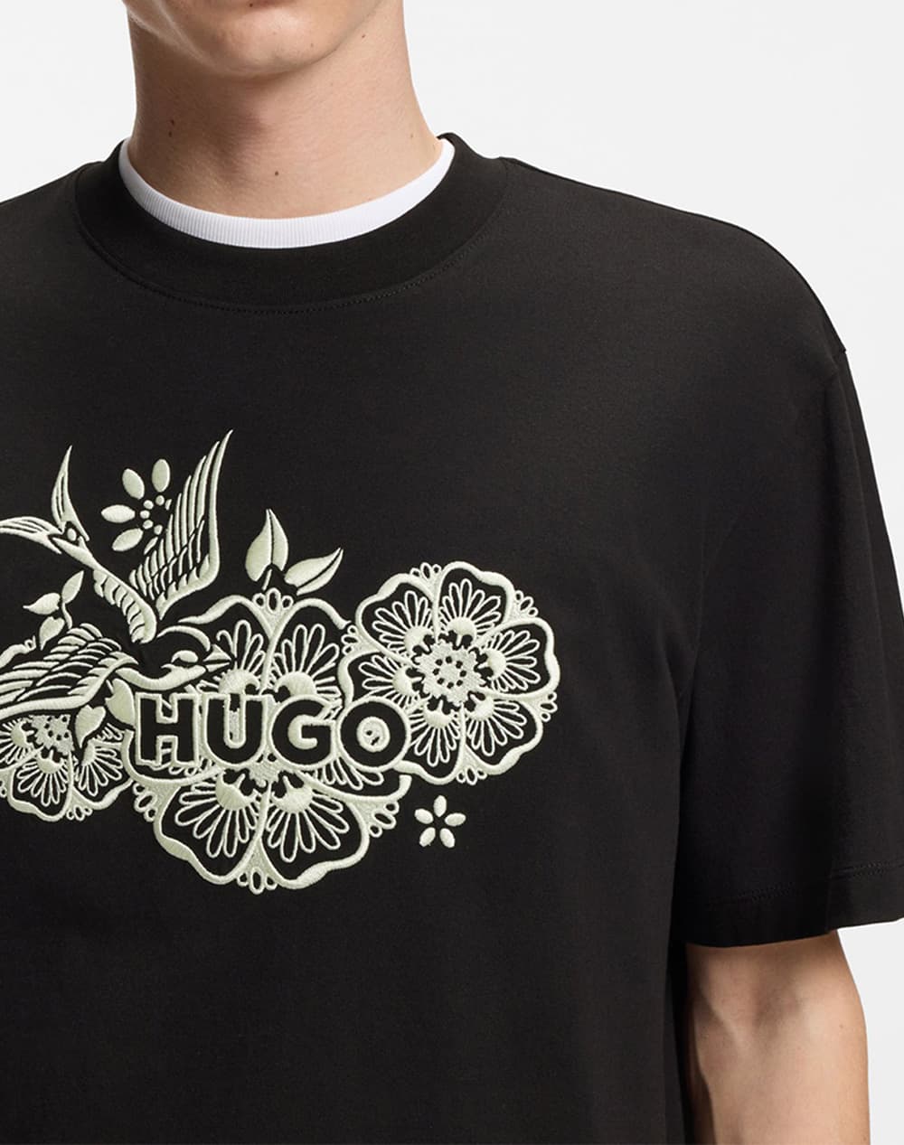 Ανδρικό Dangen T-shirt Μαύρο HUGO 50558415-001