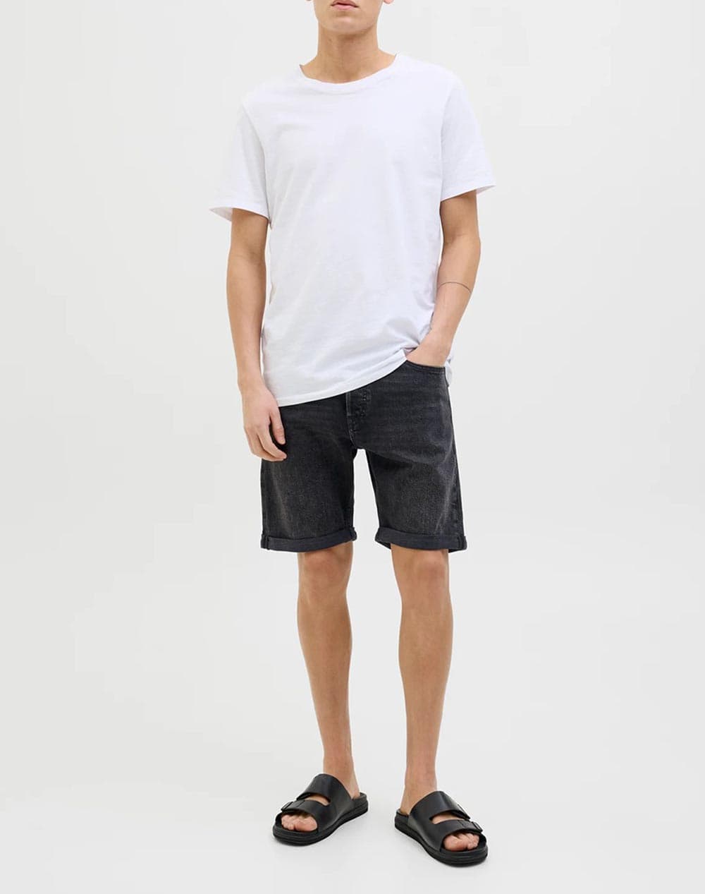 Men's Denim Shorts Jack & Jones Black