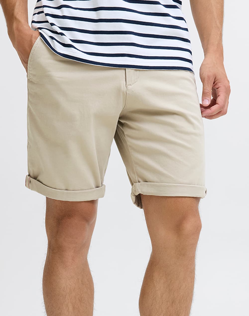 JACK&JONES JPSTBOWIE SHORTS SOLID REG SN 12165604-Falcon Camel