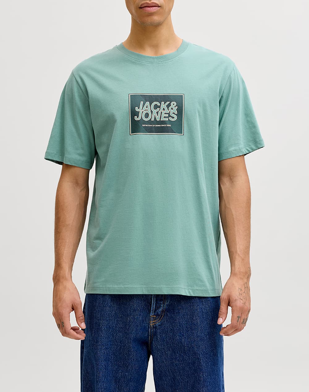 JACK&JONES JJRAIN TEE SS CREW NECK 12288097-BRIGHT WHITE White