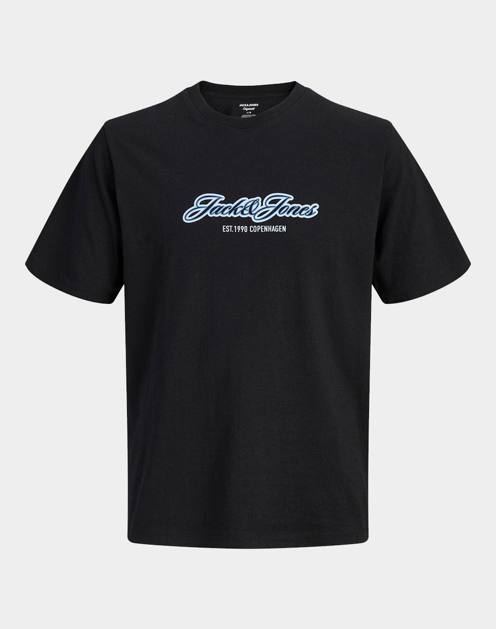 JACK&JONES JORCATSKILLS BALLON TEE SS CN FST 12297893-BLACK Black