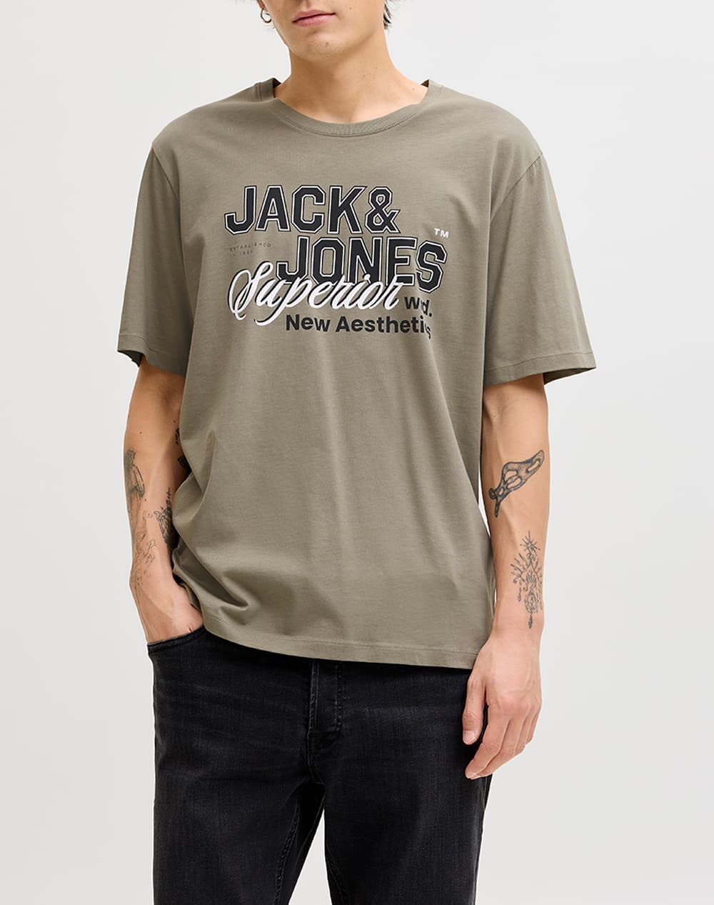 Men's T-Shirts Jack & Jones Khaki
