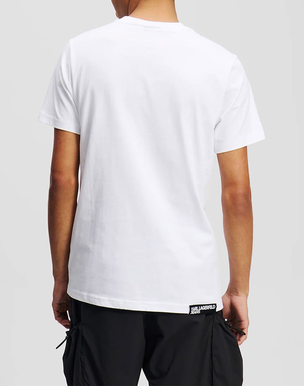 Ανδρικό Slim T-shirt Λευκό Karl Lagerfeld Jeans A1M17003-100 WHITE