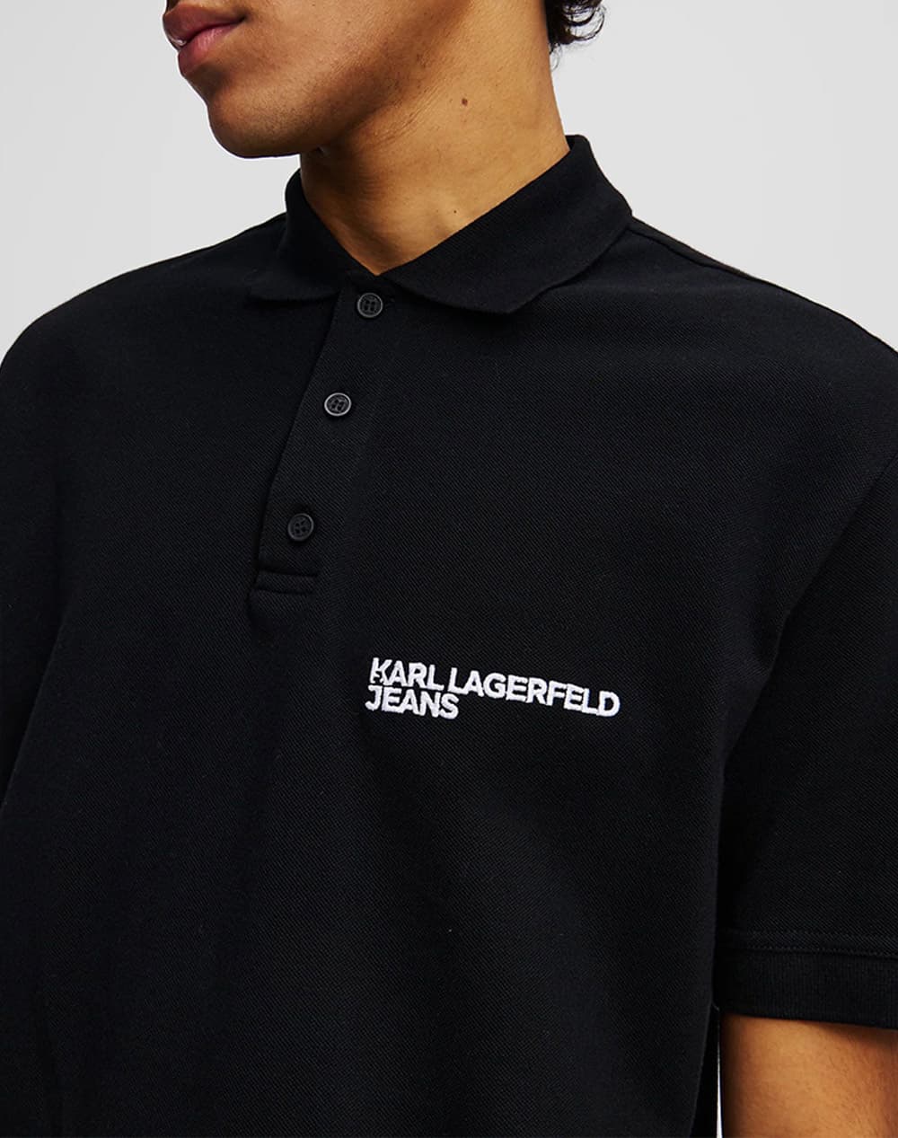 Men's Polo Shirts Karl Lagerfeld Jeans Black