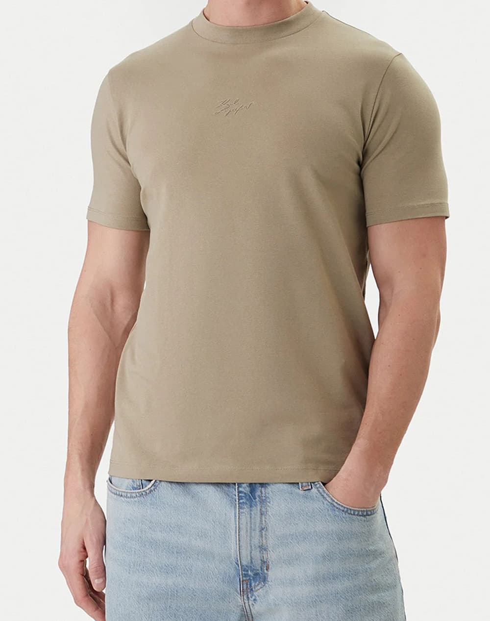 Men's T-Shirts Karl Lagerfeld Khaki