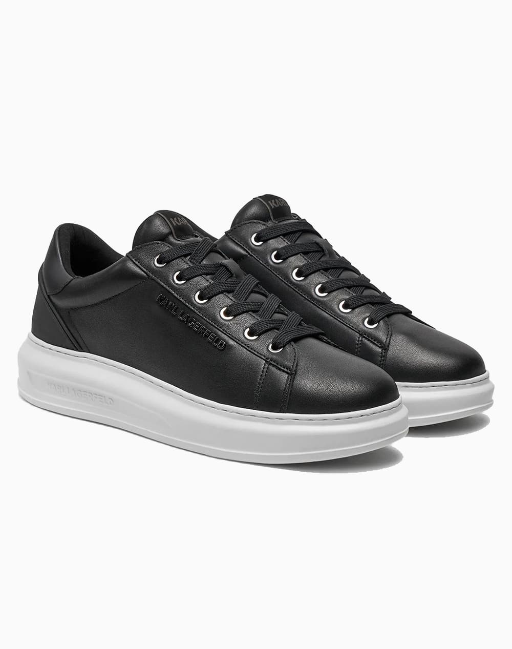 Ανδρικά Δερμάτινα NFT Kounter Sneakers Μαύρα Karl Lagerfeld KL52575N-000 BLACK