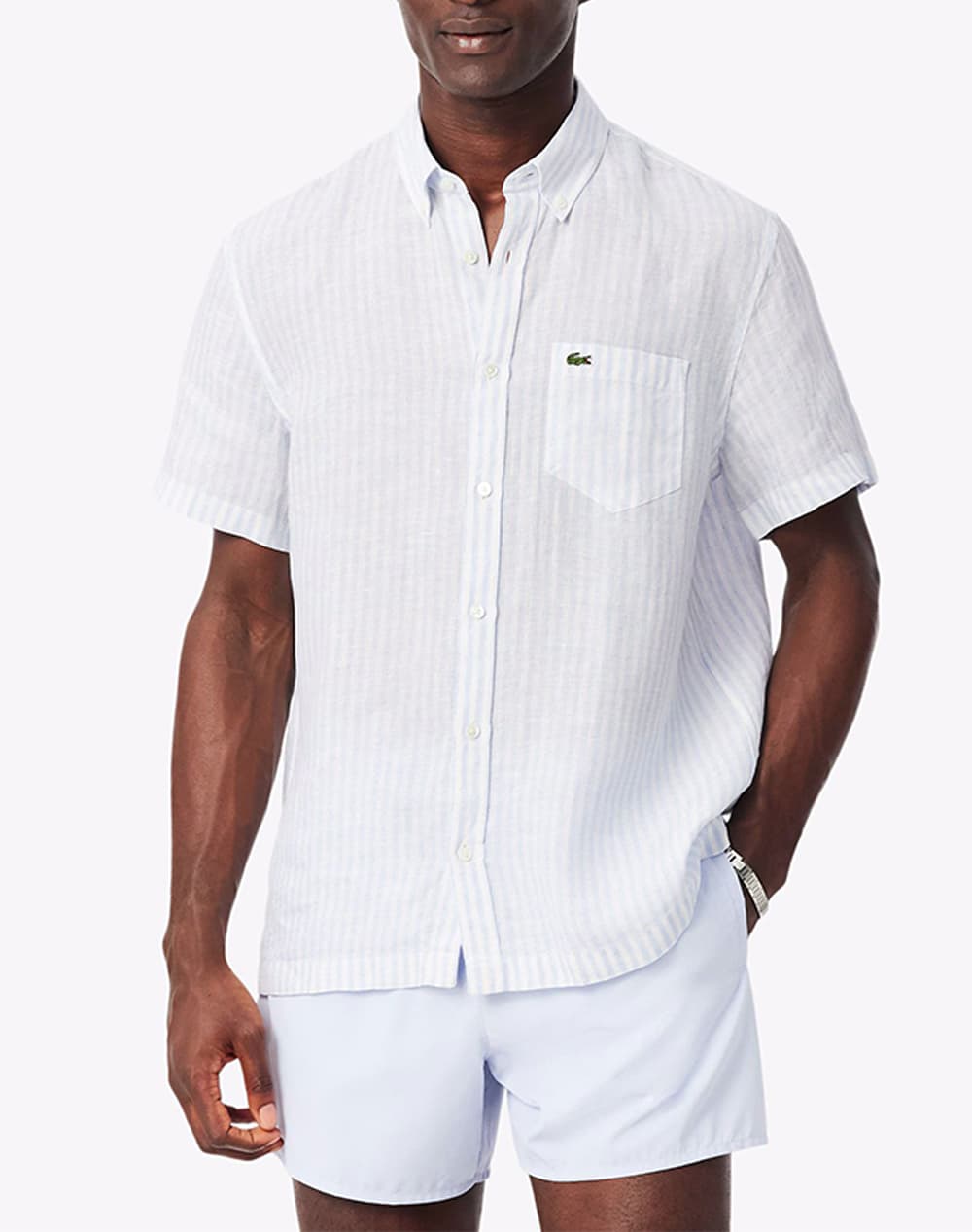 LACOSTE ΥΠΟΚΑΜΙΣΟ ΚΜ SHIRT SS 3CH8061-29I LightBlue