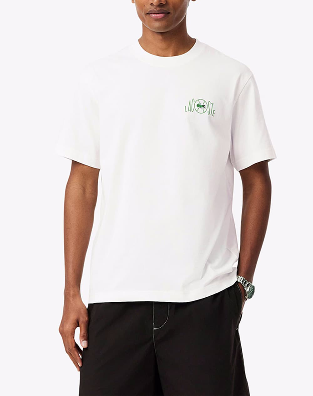 Men's T-Shirts Lacoste Ecru