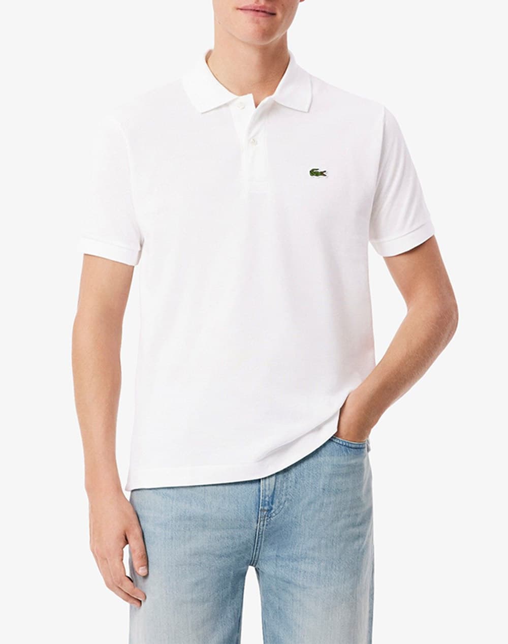 LACOSTE ΜΠΛΟΥΖΑ ΚΜ POLO SS 3L1212-001 White