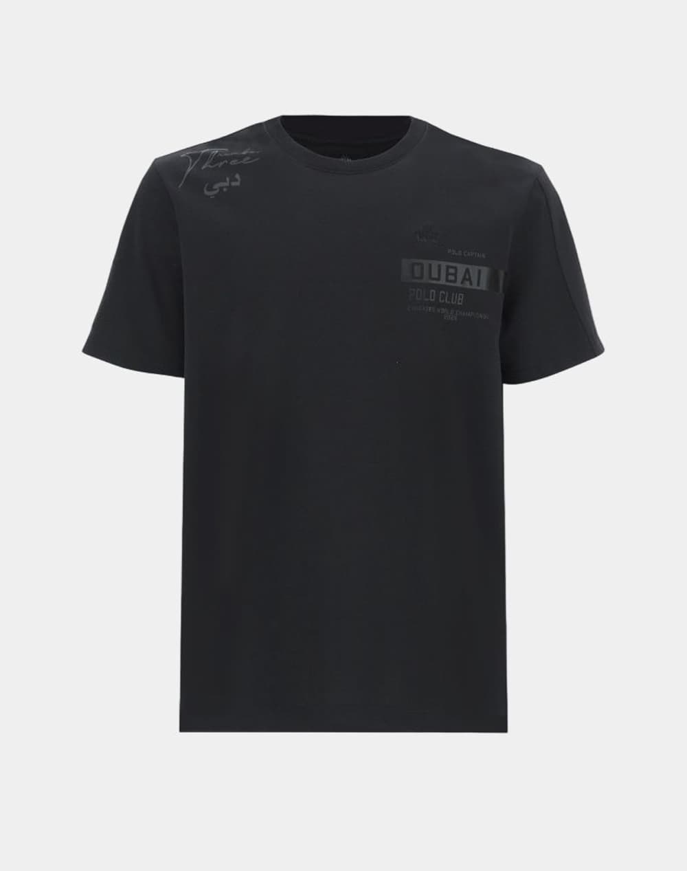 LA MARTINA ΜΠΛΟΥΖΑ T-SHIRT ΚΜ MAN T-SHIRT S/SLEEVE COTTON HE 3LMMCR300-09999 Black