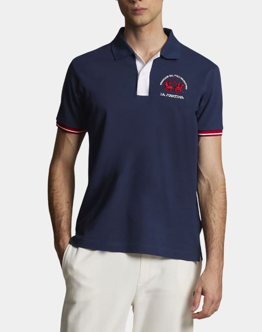 Men's Polo Shirts La Martina Black