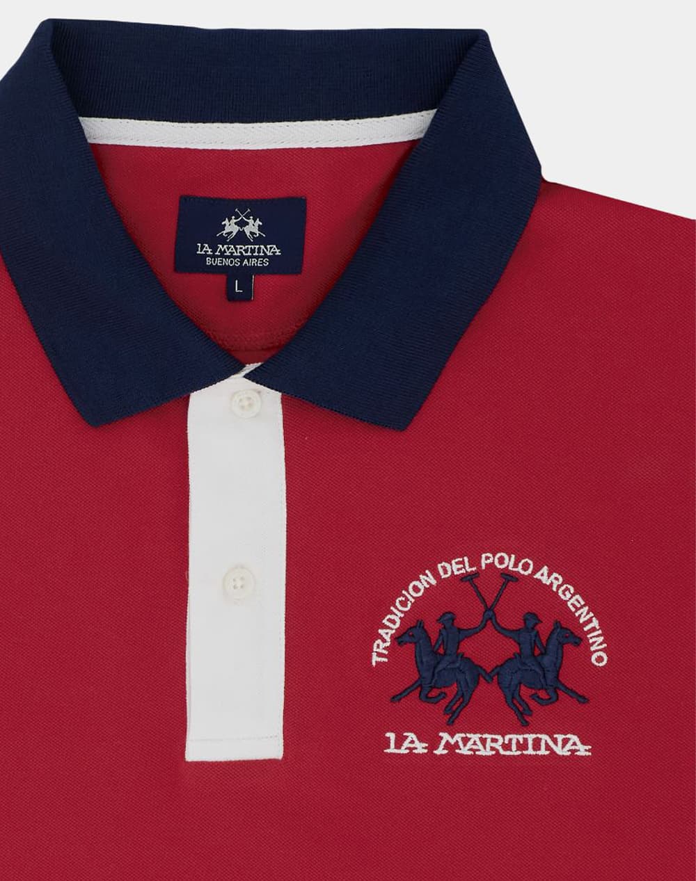 Men's Polo Shirts La Martina Red