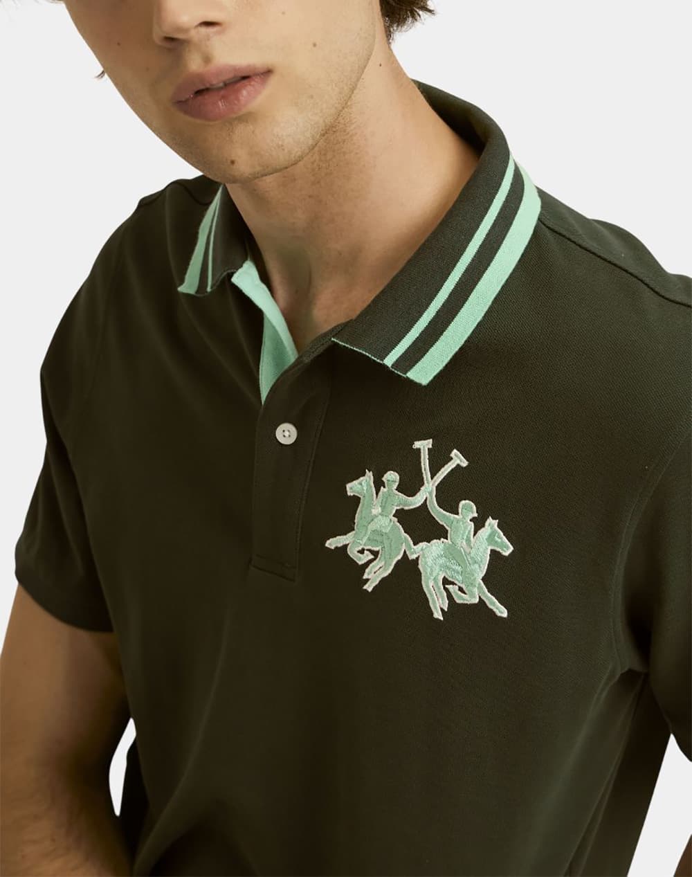 Men's Polo Shirts La Martina Green