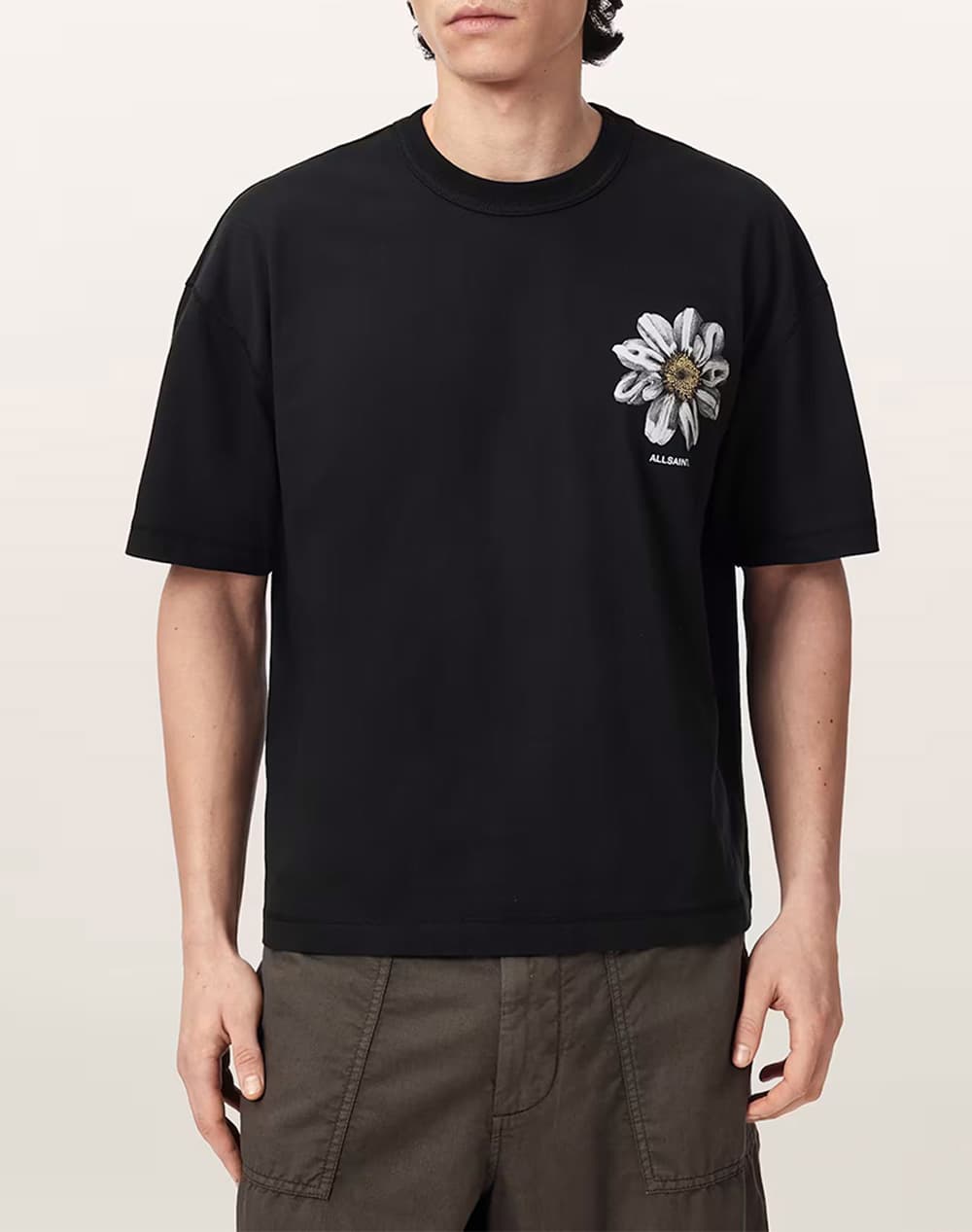 Men's T-Shirts All Saints Ecru
