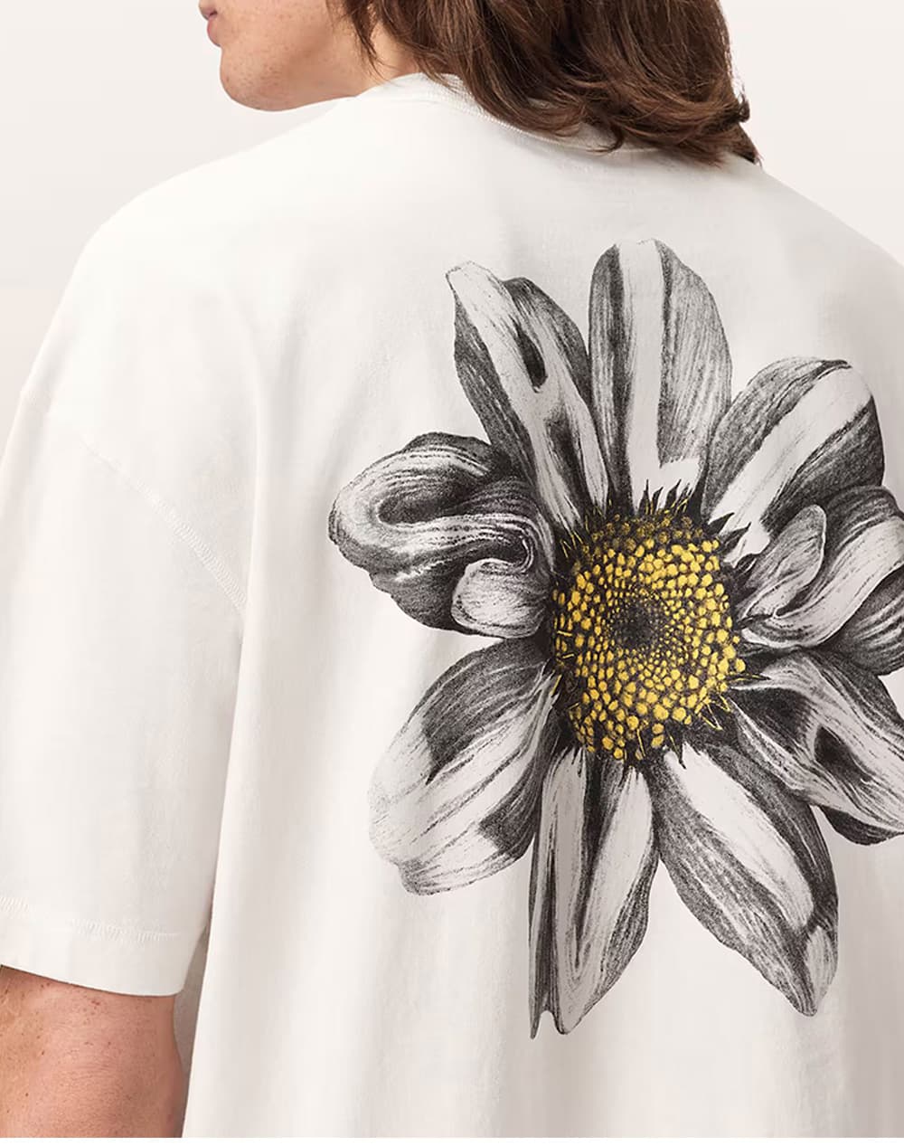 Men's T-Shirts All Saints Ecru