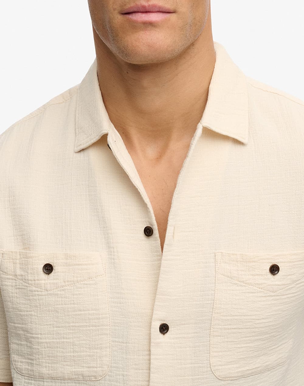 Men's Shirts Superdry Beige