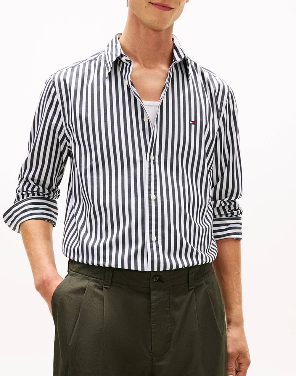 Men's Shirts Tommy Hilfiger Green