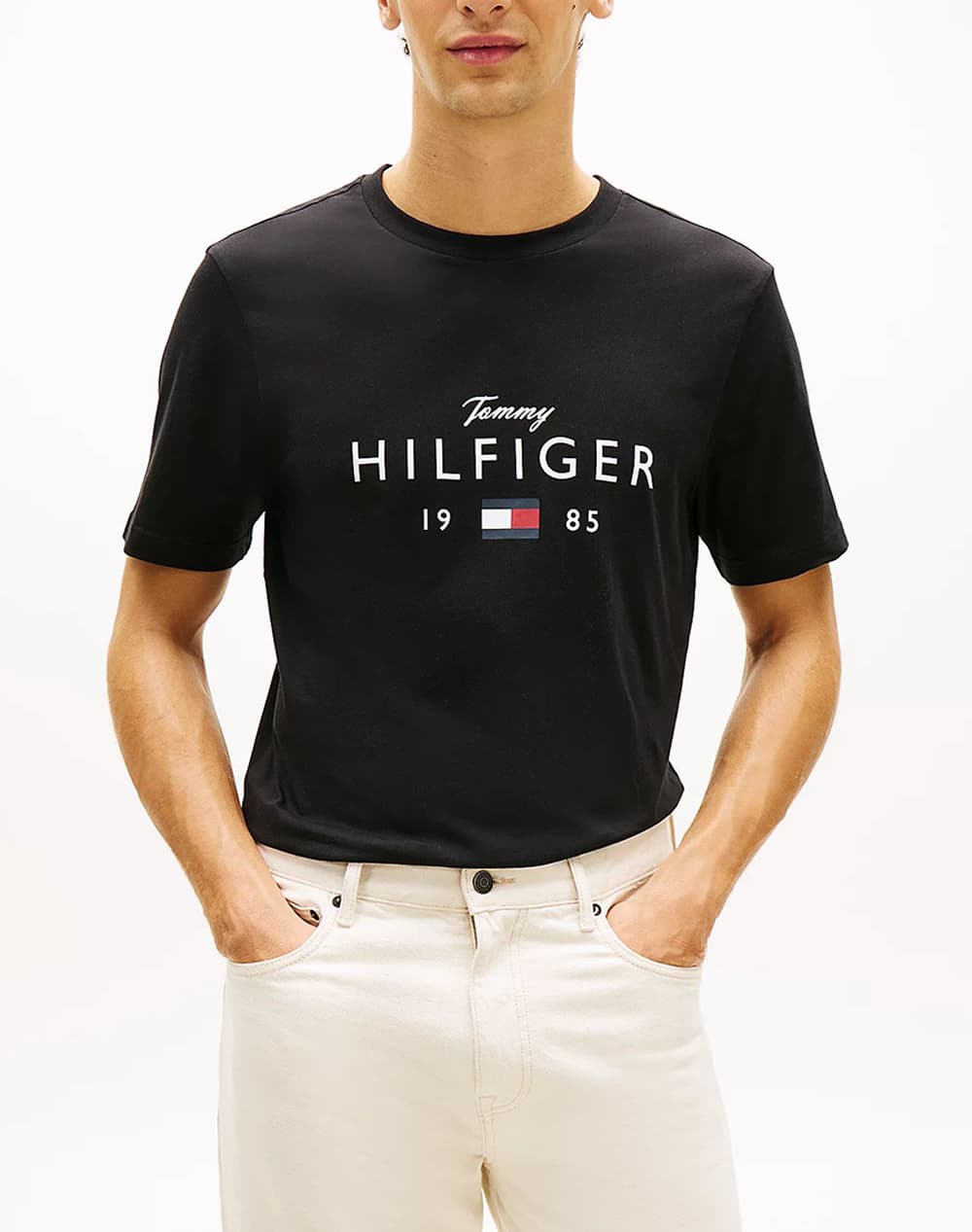 Ανδρικό T-shirt Πράσινο Tommy Hilfiger MW0MW41455-L01