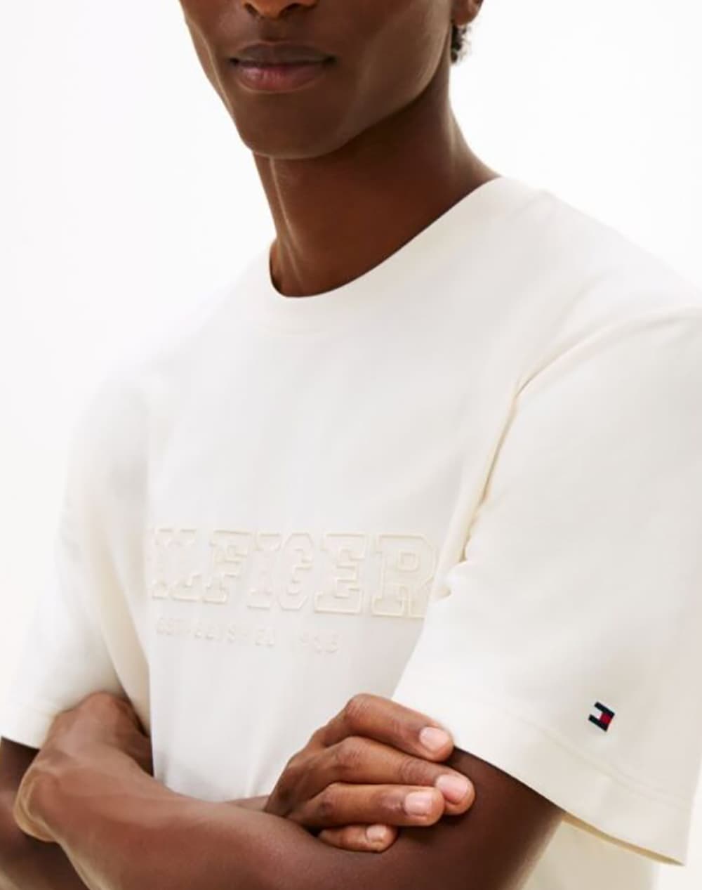 Men's T-Shirts Tommy Hilfiger Ecru