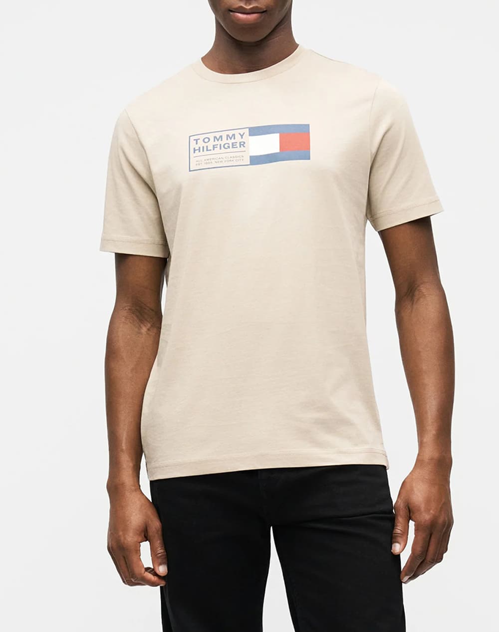Men's T-Shirts Tommy Hilfiger Beige